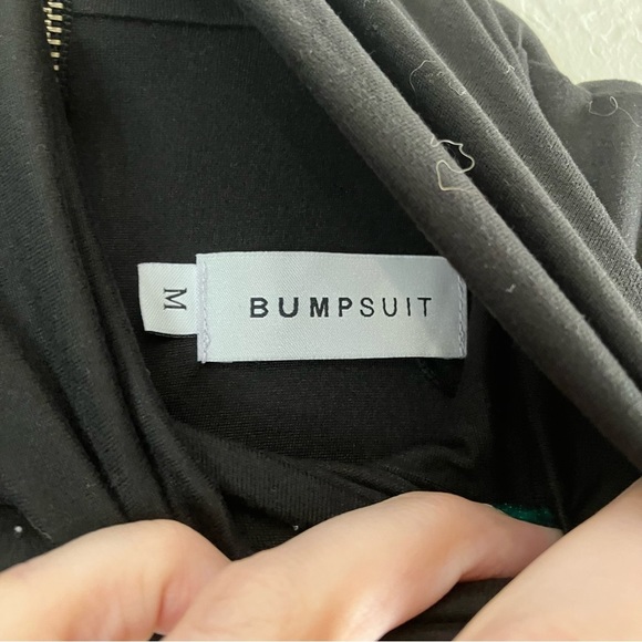 BUMP Suit Gigi Mock Neck Maternity Bodysuit in Black - Picture 11 of 12